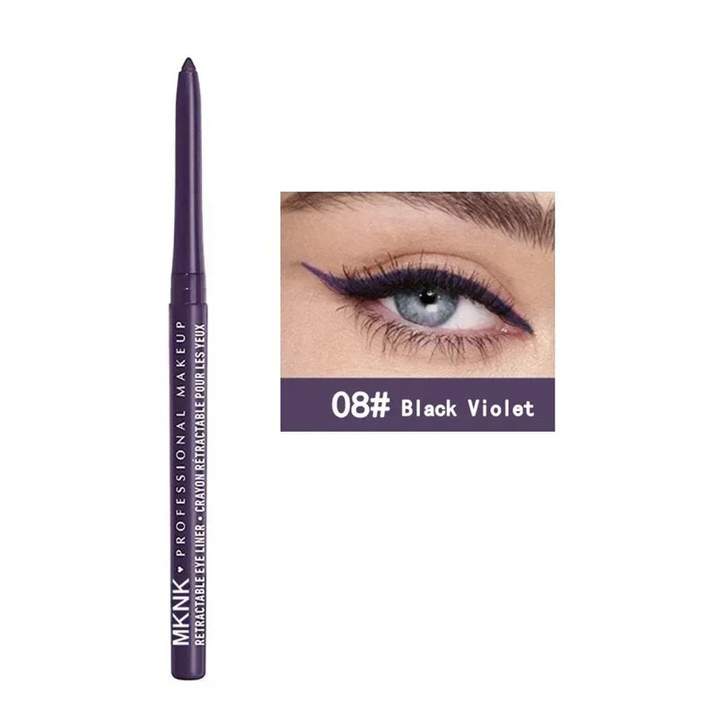 Black Waterproof Eyeliner Pencil Smooth Matte Eye Liner Smudge-proof Liquid Eyeliner Pen Lasting &beginner-friendly Eye Makeup