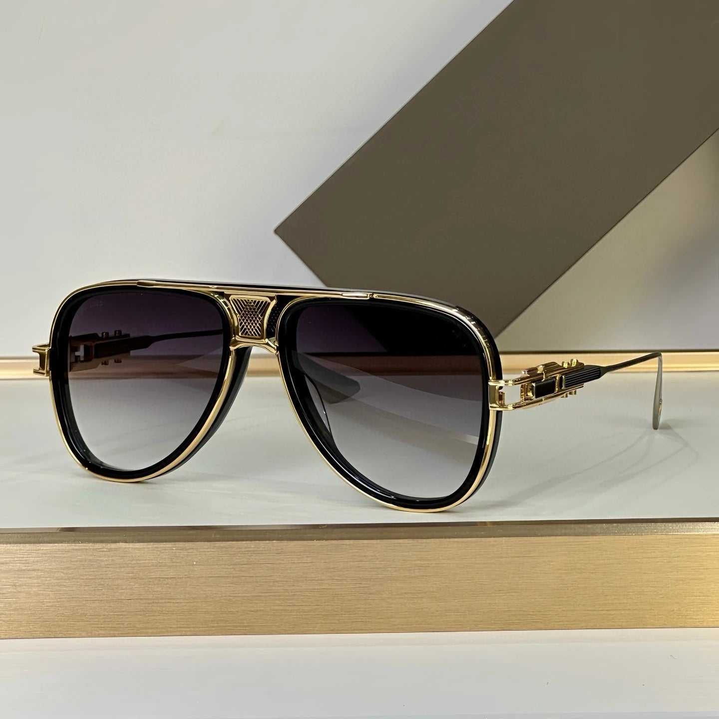 Lentes de sol hombre Alloy Vintage Men's Sunglasses GRAND-DECADE Fashion sun glasses DTS 460 man Stylish women's Sunglasses