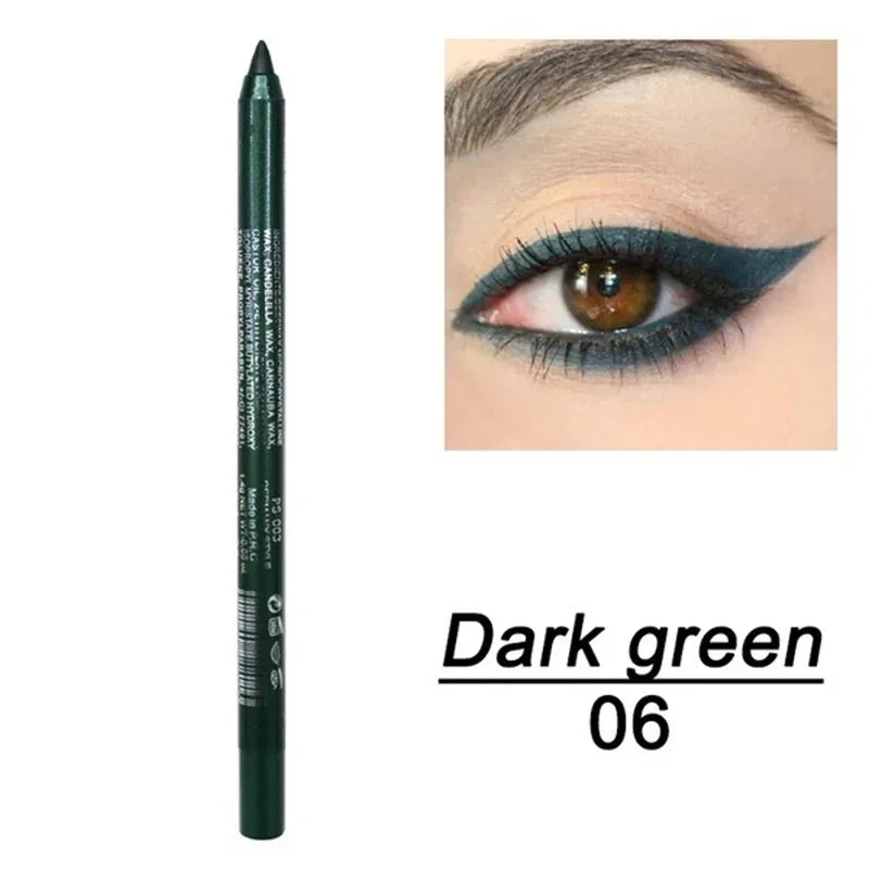 Black Waterproof Eyeliner Pencil Smooth Matte Eye Liner Smudge-proof Liquid Eyeliner Pen Lasting &beginner-friendly Eye Makeup