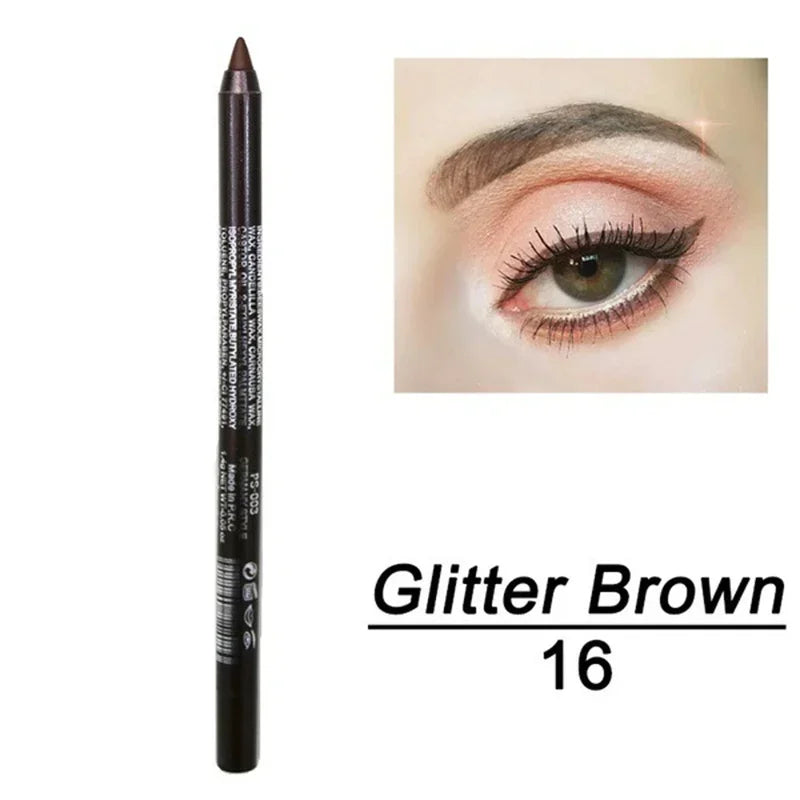 Black Waterproof Eyeliner Pencil Smooth Matte Eye Liner Smudge-proof Liquid Eyeliner Pen Lasting &beginner-friendly Eye Makeup