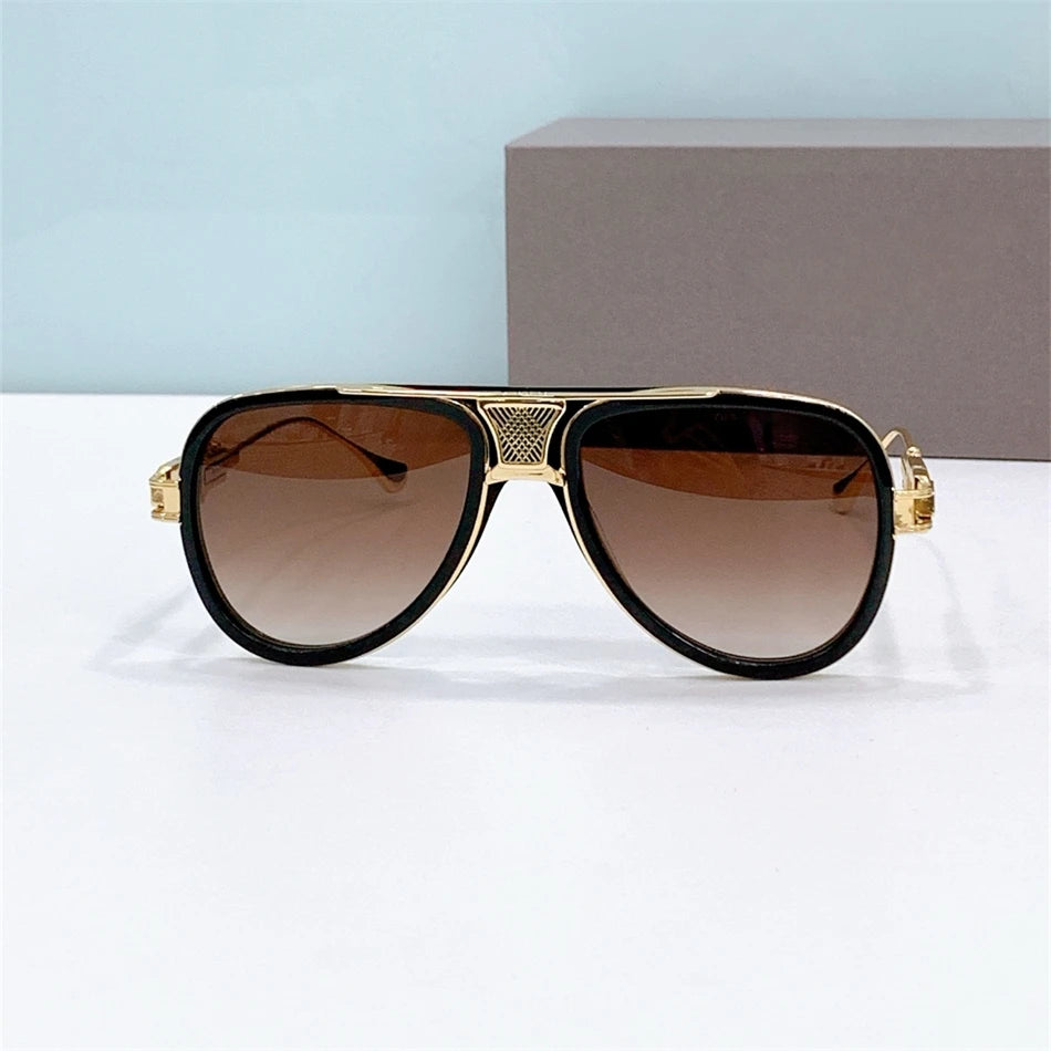 Lentes de sol hombre Alloy Vintage Men's Sunglasses GRAND-DECADE Fashion sun glasses DTS 460 man Stylish women's Sunglasses