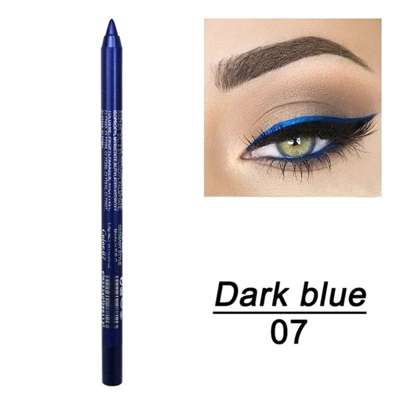 Black Waterproof Eyeliner Pencil Smooth Matte Eye Liner Smudge-proof Liquid Eyeliner Pen Lasting &beginner-friendly Eye Makeup