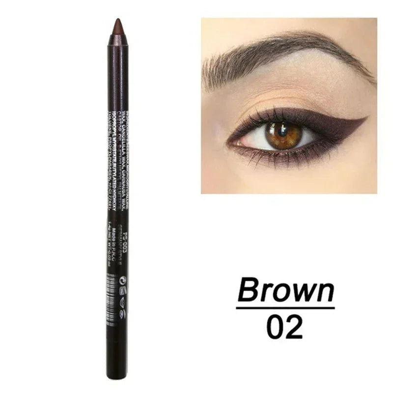Black Waterproof Eyeliner Pencil Smooth Matte Eye Liner Smudge-proof Liquid Eyeliner Pen Lasting &beginner-friendly Eye Makeup