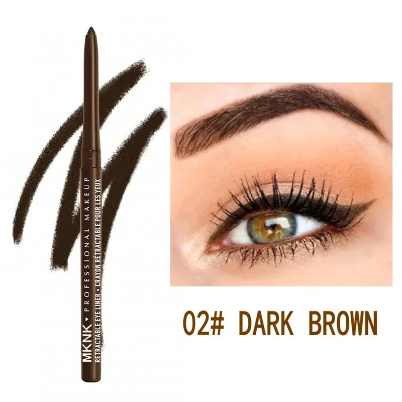 Black Waterproof Eyeliner Pencil Smooth Matte Eye Liner Smudge-proof Liquid Eyeliner Pen Lasting &beginner-friendly Eye Makeup