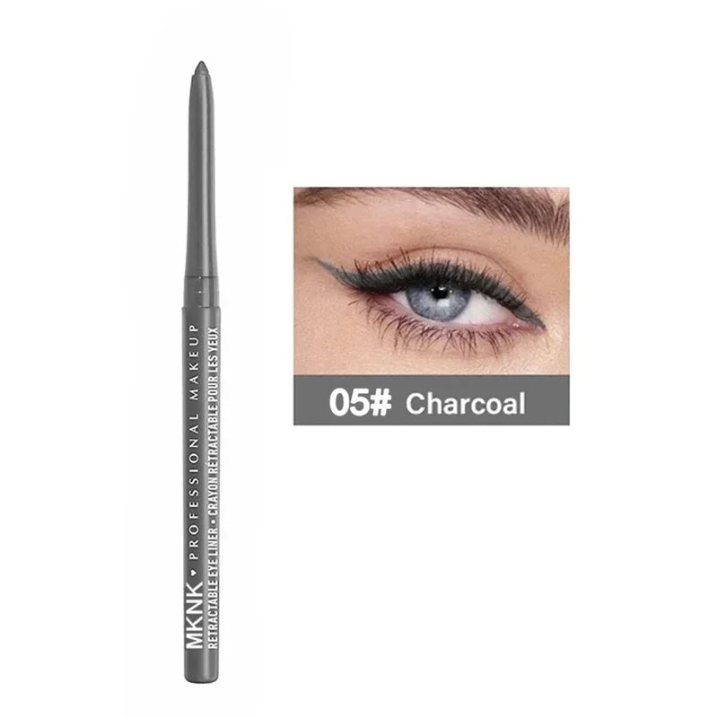 Black Waterproof Eyeliner Pencil Smooth Matte Eye Liner Smudge-proof Liquid Eyeliner Pen Lasting &beginner-friendly Eye Makeup