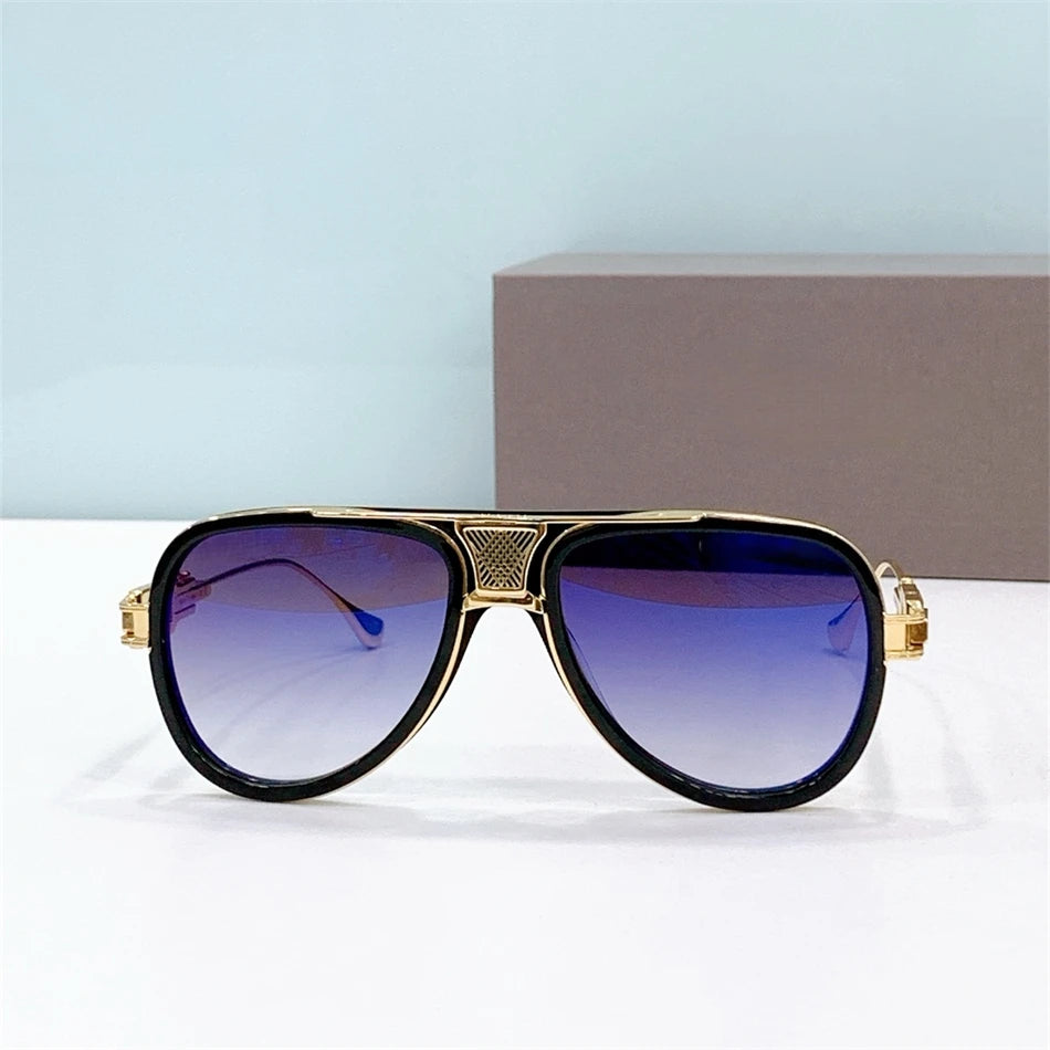 Lentes de sol hombre Alloy Vintage Men's Sunglasses GRAND-DECADE Fashion sun glasses DTS 460 man Stylish women's Sunglasses