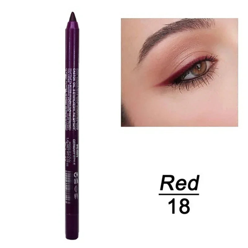 Black Waterproof Eyeliner Pencil Smooth Matte Eye Liner Smudge-proof Liquid Eyeliner Pen Lasting &beginner-friendly Eye Makeup